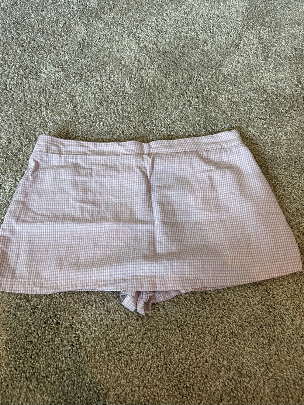 Purple Gingham Women’s skirt - Classic High-Waist Style